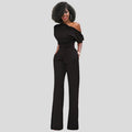 Talitha | One-Shoulder Jumpsuit met Wijde Pijpen
