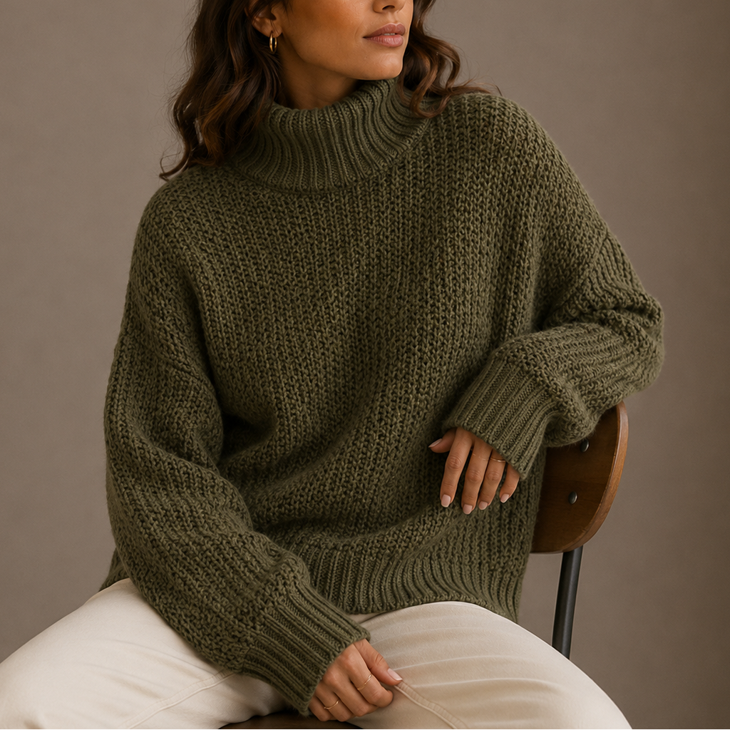 Merlijn | Chunky Coltrui met Geribbelde Afwerking