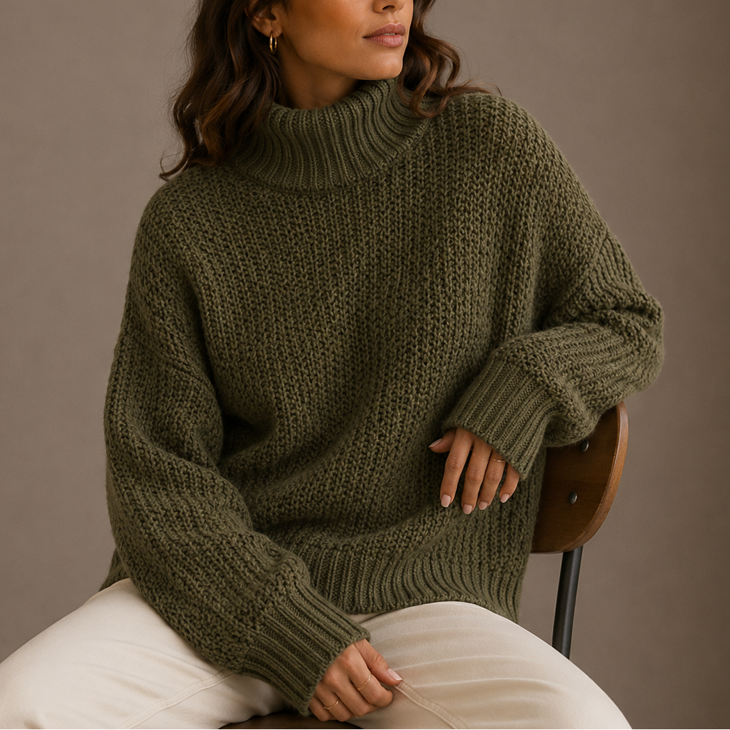 Merlijn | Chunky Coltrui met Geribbelde Afwerking