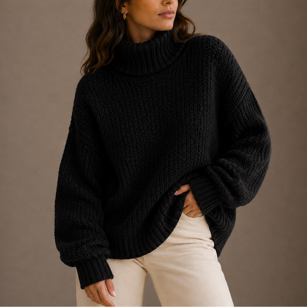 Merlijn | Chunky Coltrui met Geribbelde Afwerking