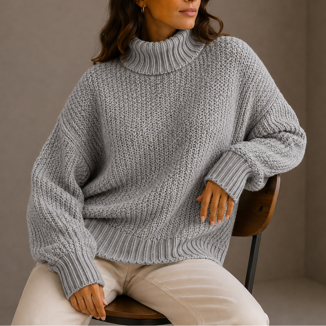 Merlijn | Chunky Coltrui met Geribbelde Afwerking