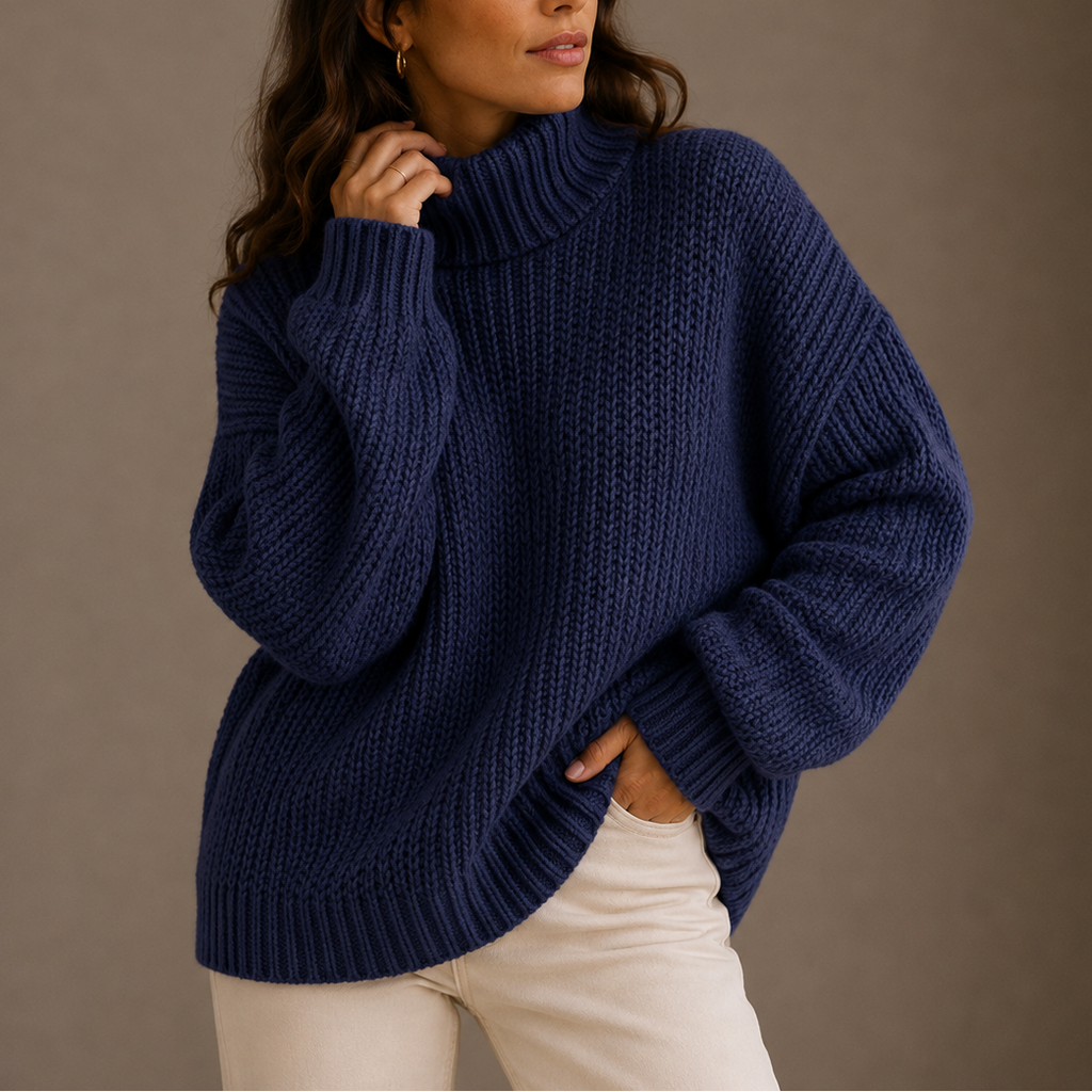 Merlijn | Chunky Coltrui met Geribbelde Afwerking