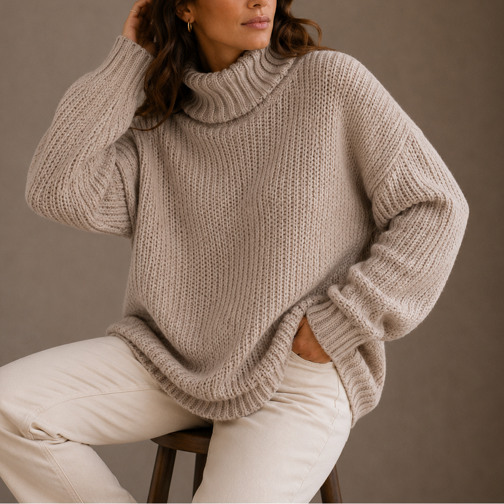 Merlijn | Chunky Coltrui met Geribbelde Afwerking