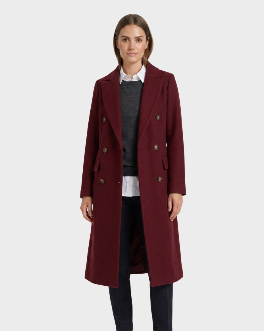 Ottelien | Dubbelzijdige Lange Trenchcoat