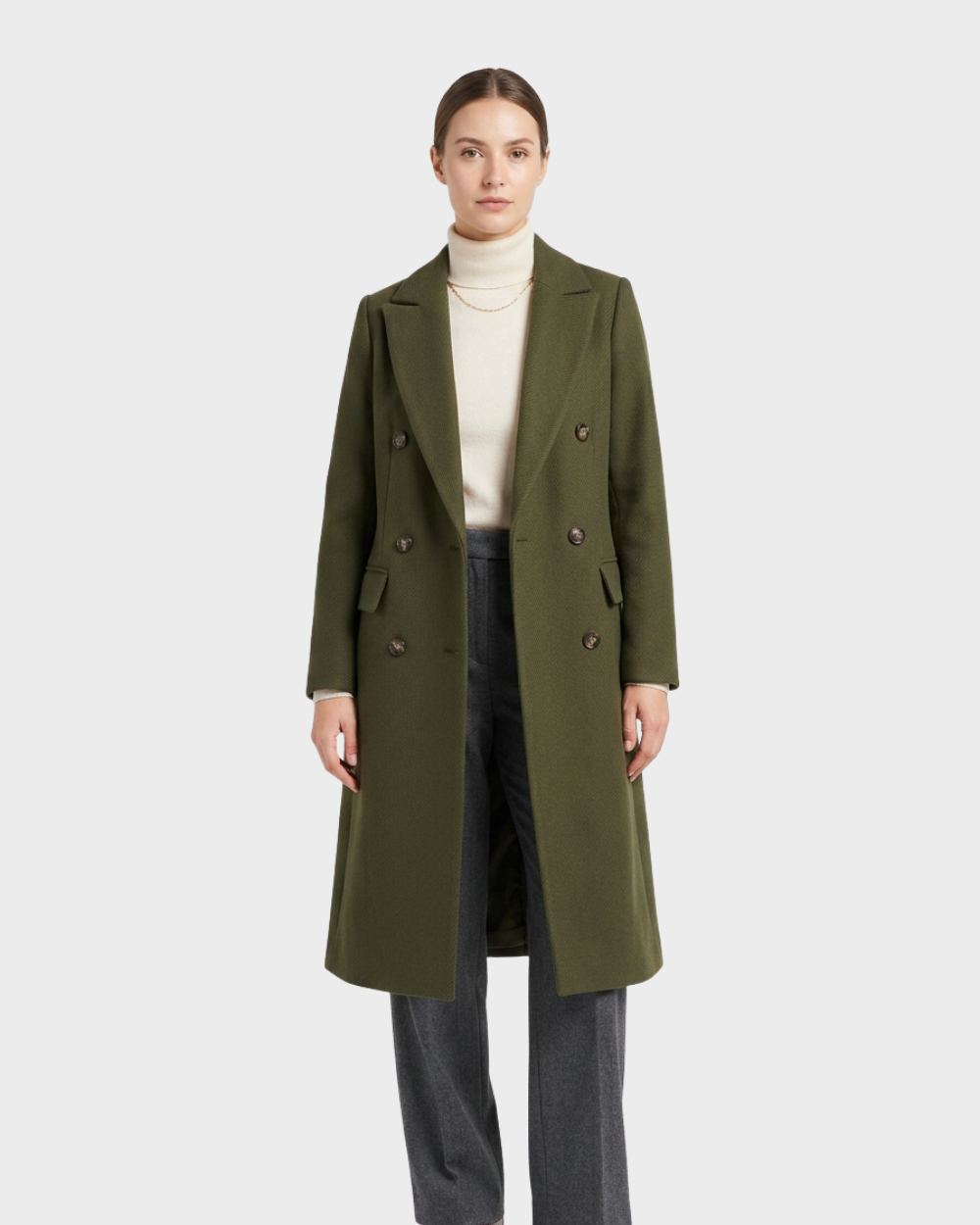 Ottelien | Dubbelzijdige Lange Trenchcoat