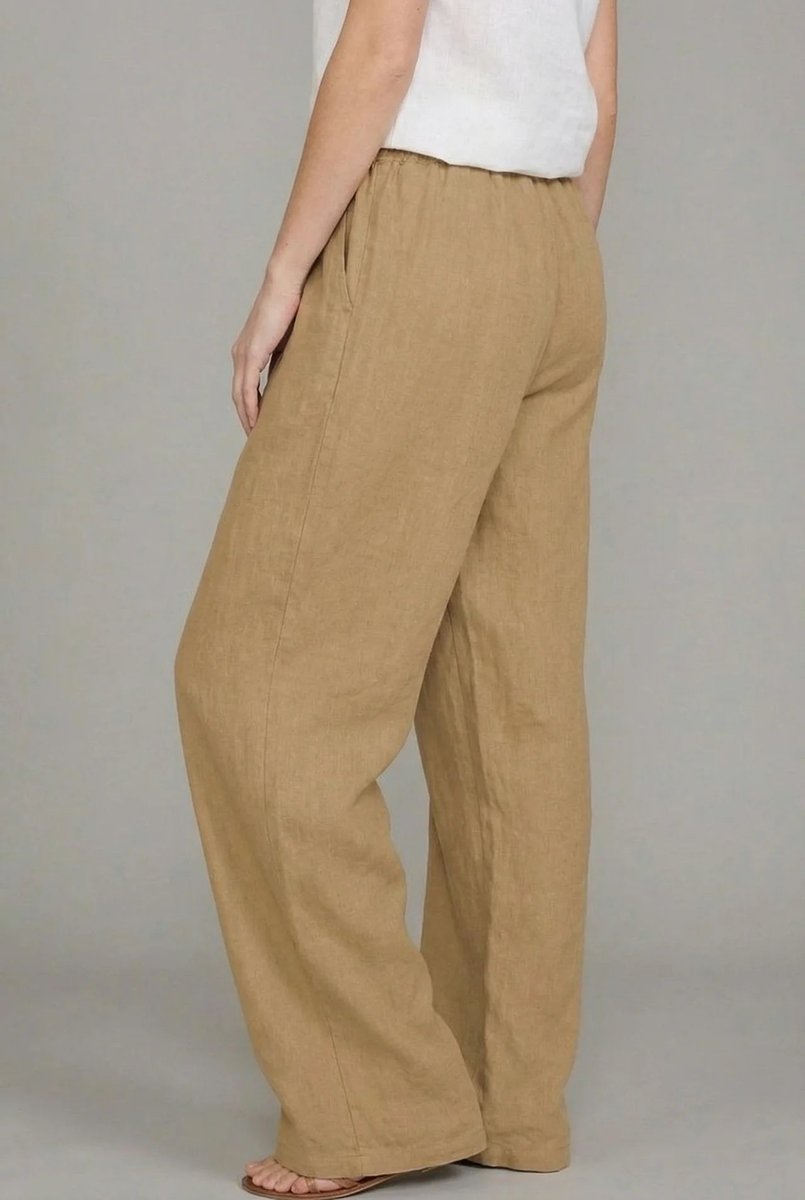 Mira | Wijde Broek met Trekkoord Taille