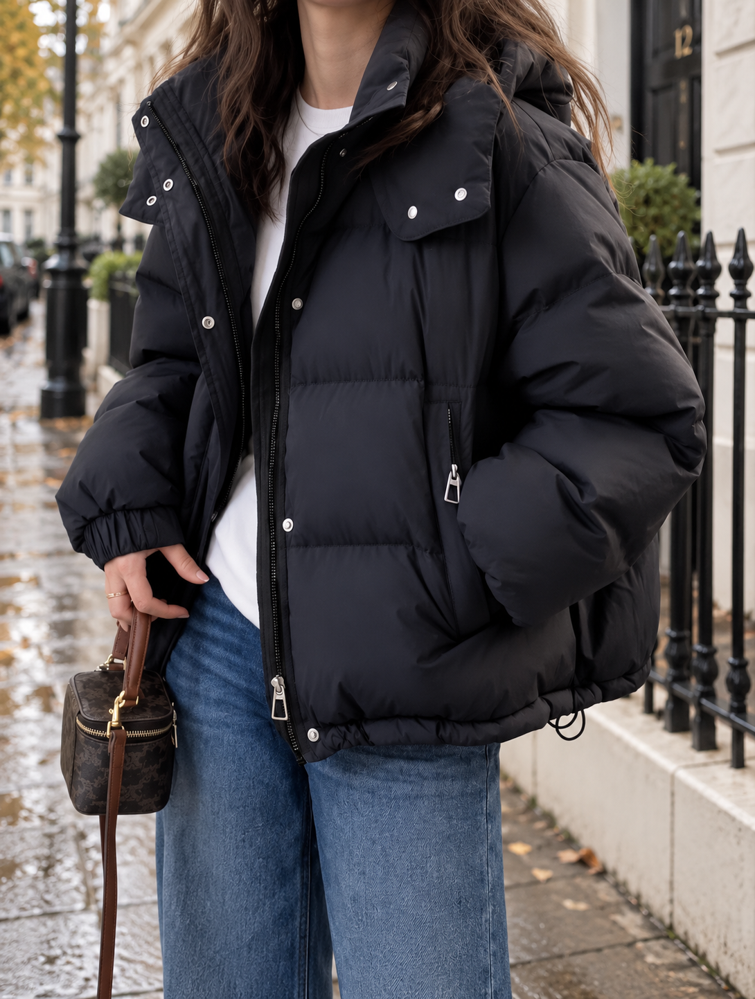 Manou | Oversized Gevoerde Pufferjas met Capuchon