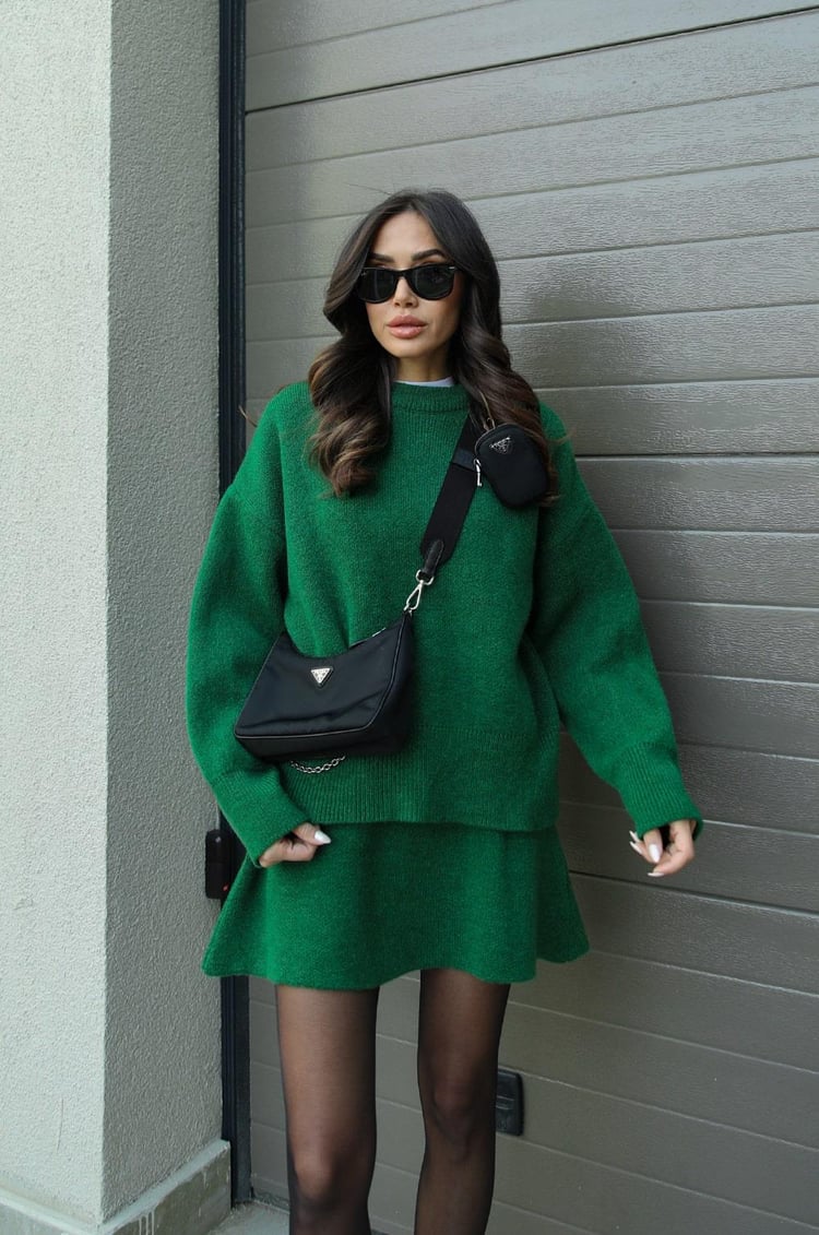 Astrid | Herfstset met rok en trui